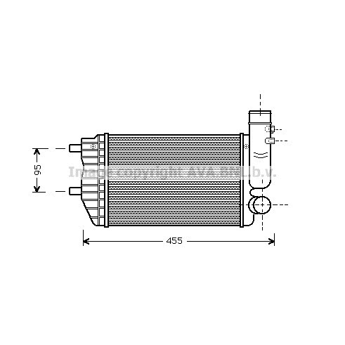 Слика на интеркулер AVA QUALITY COOLING PE4183 за Citroen Jumper BUS 230P 2.5 TD - 103 коњи дизел