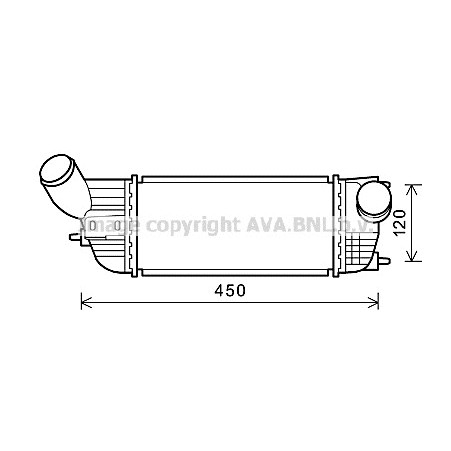 Слика на Интеркулер AVA QUALITY COOLING PE4362