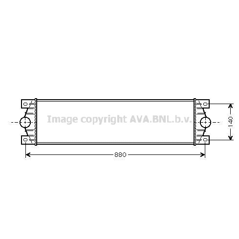 Слика на интеркулер AVA QUALITY COOLING RTA4089 за Mitsubishi Galant 4 Saloon (E3 A) 2.0 GTi 16V (E39A, E38A, E33A) - 144 коњи бензин