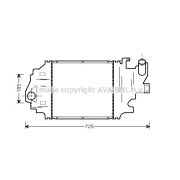 Слика 1 $на Интеркулер AVA QUALITY COOLING RTA4320