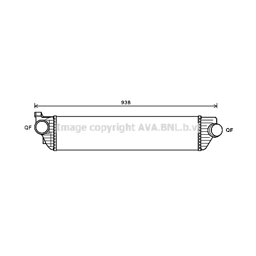 Слика на интеркулер AVA QUALITY COOLING RTA4498 за Renault Master 3 Box (FV) 2.3 dCi [RWD] - 150 коњи дизел