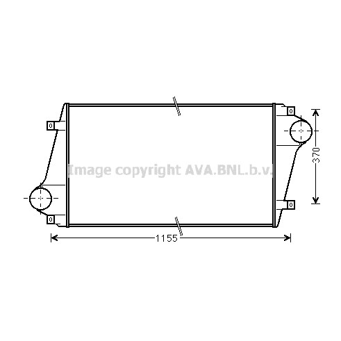 Слика на интеркулер AVA QUALITY COOLING VL4049 за камион Volvo B 12 - 380 коњи дизел