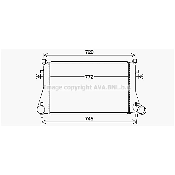 Слика на интеркулер AVA QUALITY COOLING VN4403 за Skoda Superb Estate (3V5) 1.8 TSI - 180 коњи бензин