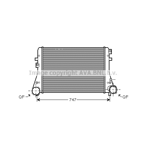 Слика на интеркулер AVA QUALITY COOLING VNA4227 за Audi A3 (8P1) 1.9 TDI - 105 коњи дизел