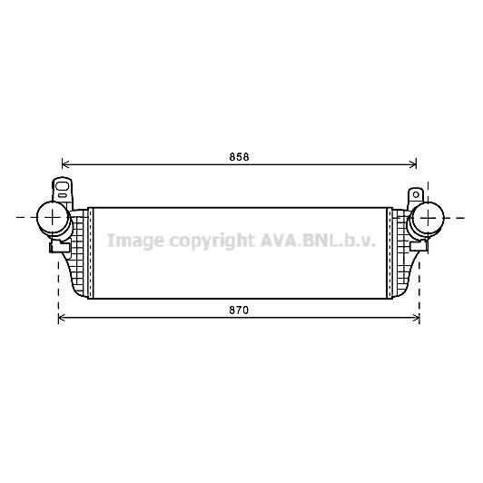 Слика на интеркулер AVA QUALITY COOLING VNA4313 за VW Transporter 6 Bus (SGB, SGG, SGJ) 2.0 TDI 4motion - 150 коњи дизел