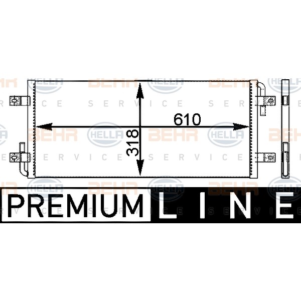 Слика на Интеркулер BEHR HELLA SERVICE PREMIUM LINE 8MK 376 779-331