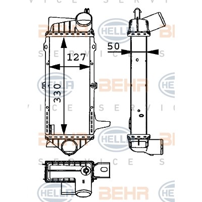 Слика на Интеркулер BEHR HELLA SERVICE PREMIUM LINE 8ML 376 723-111