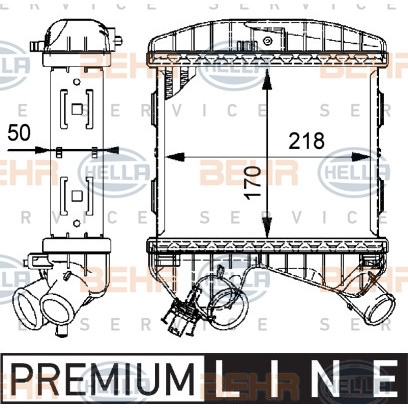 Слика на Интеркулер BEHR HELLA SERVICE PREMIUM LINE 8ML 376 723-461