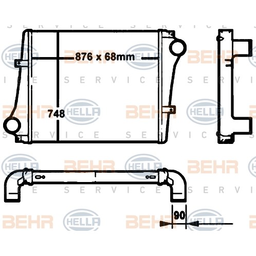 Слика на Интеркулер BEHR HELLA SERVICE PREMIUM LINE 8ML 376 760-451