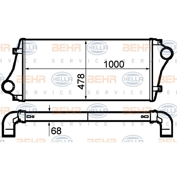 Слика на Интеркулер BEHR HELLA SERVICE PREMIUM LINE 8ML 376 792-051