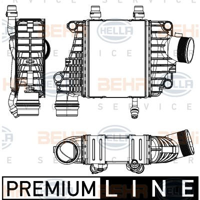 Слика на Интеркулер BEHR HELLA SERVICE PREMIUM LINE 8ML 376 795-101