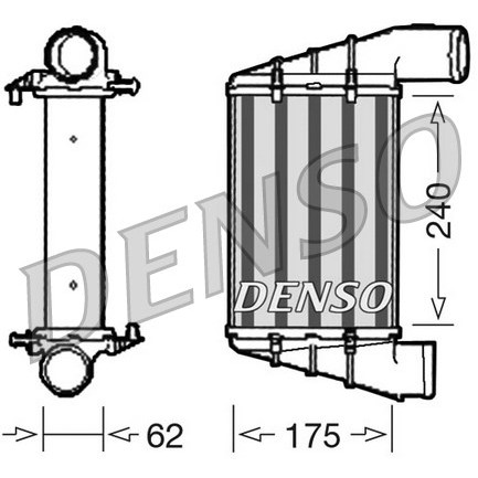 Слика на интеркулер DENSO DIT02001 за Audi A4 Avant (8E5, B6) 2.4 - 170 коњи бензин
