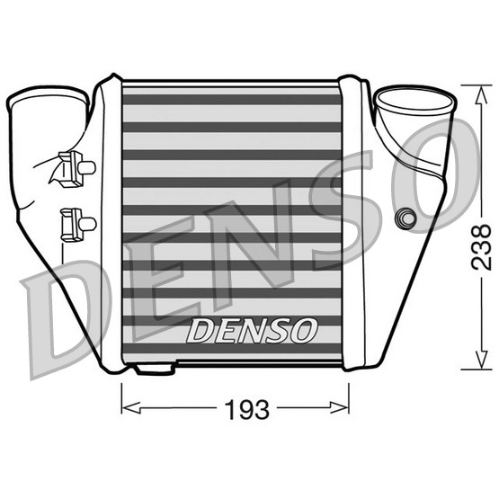 Слика на интеркулер DENSO DIT02006 за Audi A4 Avant (8D5, B5) RS4 - 380 коњи бензин