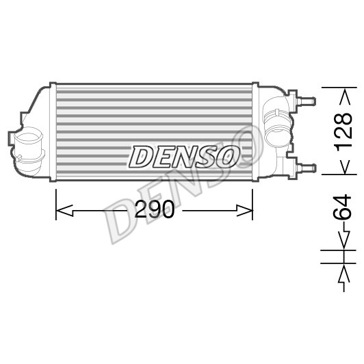 Слика на интеркулер DENSO DIT09115 за Fiat Panda (312) 0.9 4x4 - 86 коњи бензин