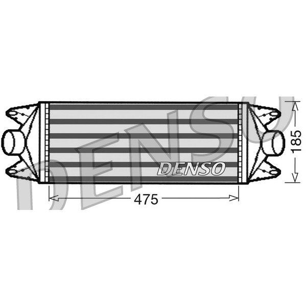 Слика на интеркулер DENSO DIT12001 за камион Iveco Daily 2 Bus Box 35 C 14, 35 S 14 - 136 коњи дизел