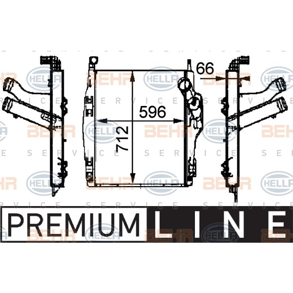 Слика на Интеркулер HELLA BEHR  SERVICE  PREMIUM LINE 8ML 376 724-091