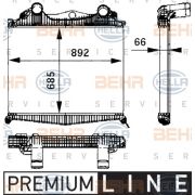 Слика 1 на интеркулер HELLA BEHR  SERVICE  PREMIUM LINE 8ML 376 724-211