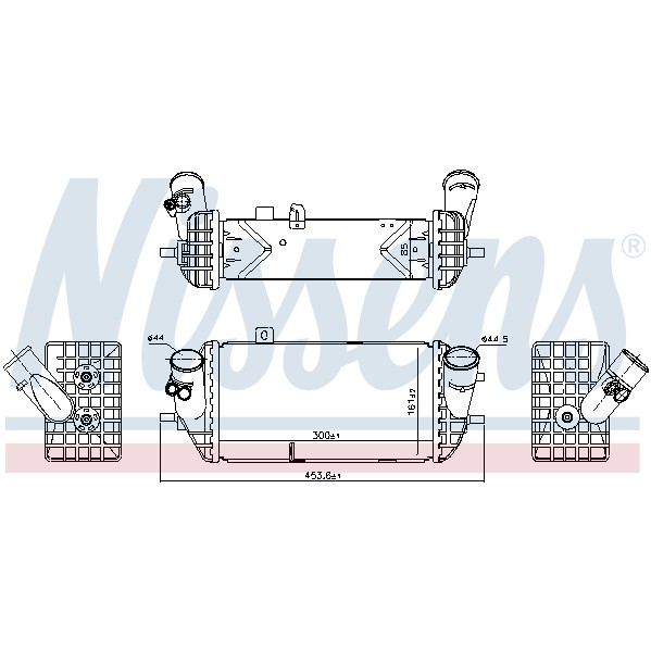 Слика на интеркулер NISSENS 96144 за Kia Rio 3 Hatchback (UB) 1.1 CRDi - 75 коњи дизел