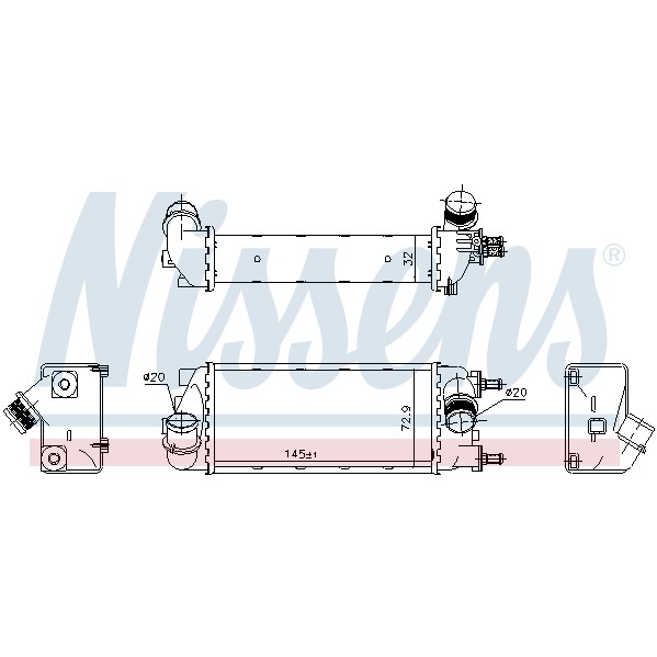 Слика на интеркулер NISSENS 96271 за Fiat Panda (312) 0.9 - 86 коњи бензин