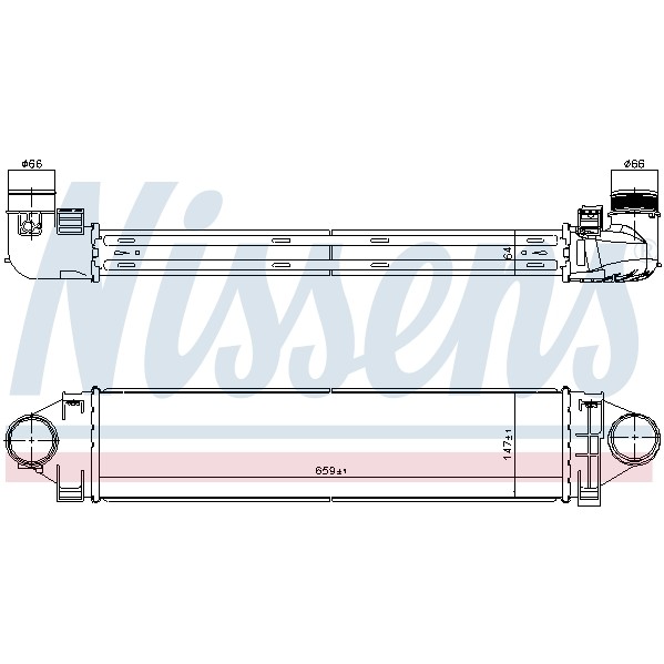 Слика на интеркулер NISSENS 96368 за Ford S-Max 2.2 TDCi - 200 коњи дизел