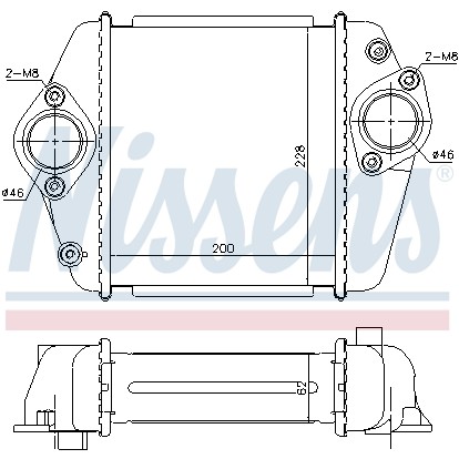 Слика на интеркулер NISSENS 96372 за Mazda CX-7 (ER) 2.2 MZR-CD AWD - 163 коњи дизел