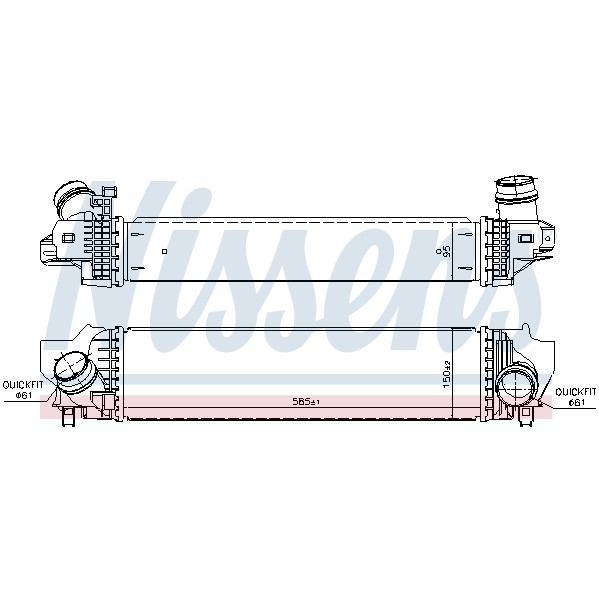 Слика на интеркулер NISSENS 96377 за Mini Countryman (F60) Cooper D ALL4 - 150 коњи дизел