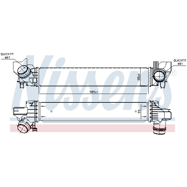 Слика на интеркулер NISSENS 96378 за Mini (F56) One - 102 коњи бензин