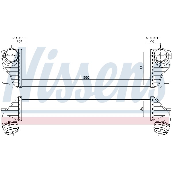 Слика на интеркулер NISSENS 96441 за BMW 7 Series F 730 d - 211 коњи дизел