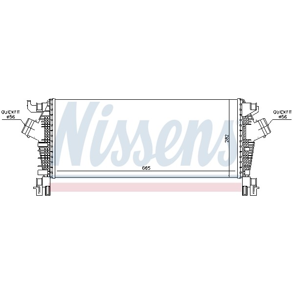 Слика на интеркулер NISSENS 96463 за Opel Astra J 1.6 SIDI - 170 коњи бензин