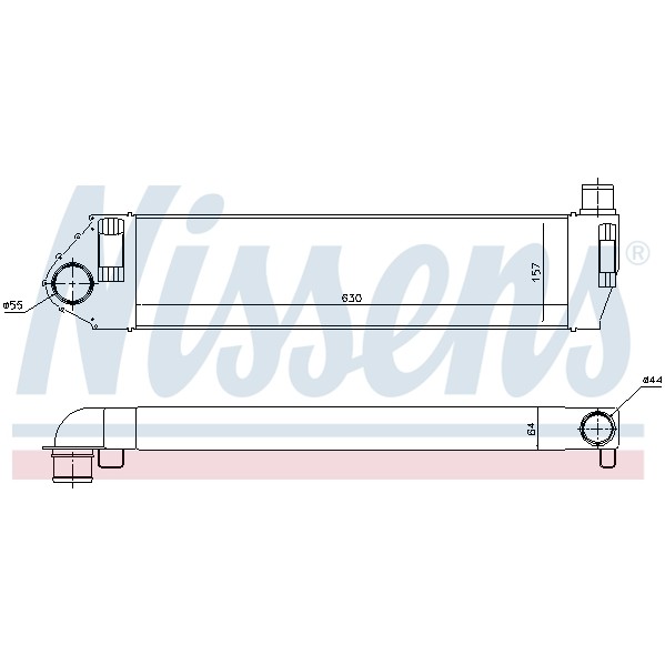 Слика на интеркулер NISSENS 96522 за Renault Megane 2 Saloon 2.0 dCi - 150 коњи дизел
