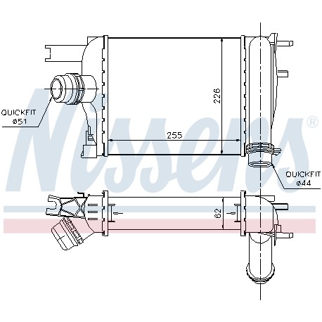 Слика на интеркулер NISSENS 96529 за Dacia Lodgy 1.5 dCi - 107 коњи дизел