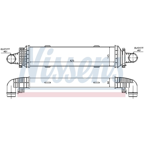 Слика на интеркулер NISSENS 96534 за Mercedes SLK (r172) 250 CDI (172.403) - 204 коњи дизел