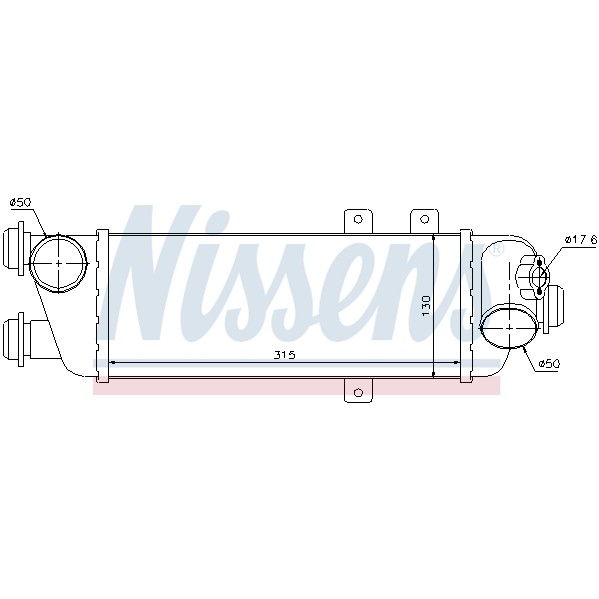 Слика на интеркулер NISSENS 96562 за Hyundai i30 CW 2.0 CRDi - 140 коњи дизел