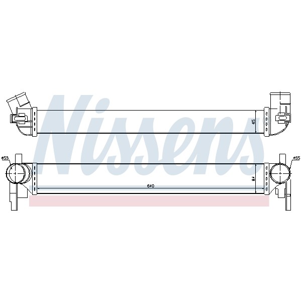 Слика на интеркулер NISSENS 96566 за Skoda Fabia Hatchback 2006 1.6 TDI - 105 коњи дизел