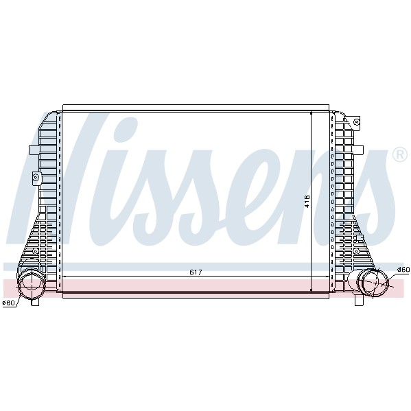 Слика на интеркулер NISSENS 96568 за VW Caddy 4 Box (SAA, SAH) 2.0 TDI 4motion - 110 коњи дизел