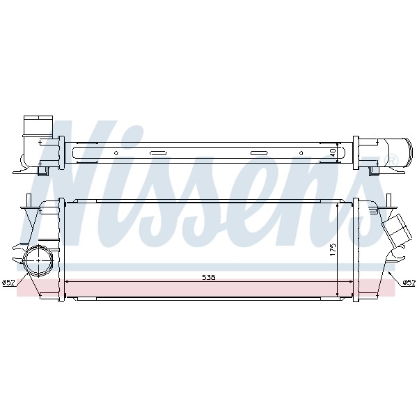 Слика на интеркулер NISSENS 96583 за Opel Vivaro Box (F7) 2.0 CDTI - 90 коњи дизел