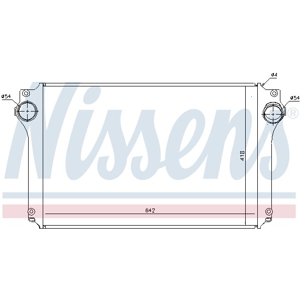 Слика на интеркулер NISSENS 96614 за Toyota Avensis Hatchback (T25) 2.2 D-4D - 150 коњи дизел