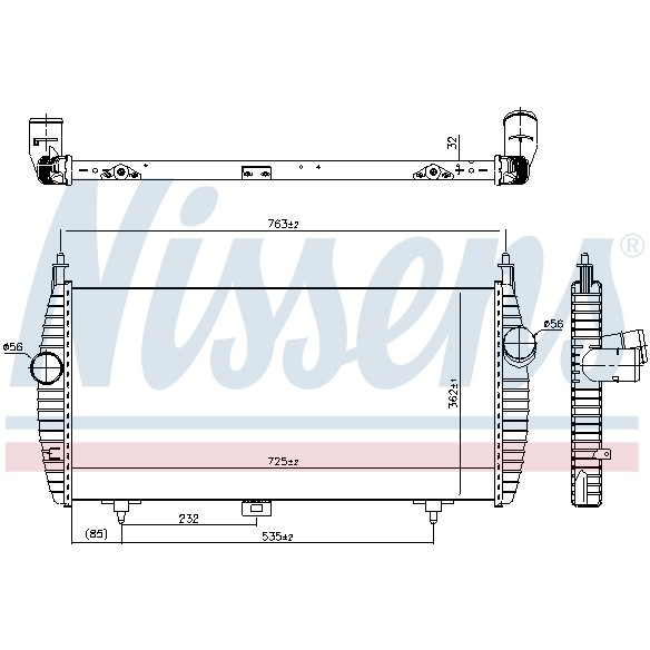 Слика на интеркулер NISSENS 96617 за Citroen C5 TD Break 3.0 V6 - 211 коњи бензин