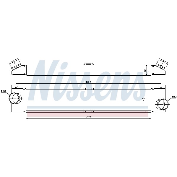 Слика на интеркулер NISSENS 96623 за Fiat Ducato BUS 250 130 Multijet 2,3 D - 131 коњи дизел