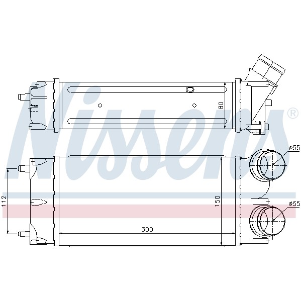 Слика на интеркулер NISSENS 96626 за Peugeot 308 CC 1.6 16V - 120 коњи бензин