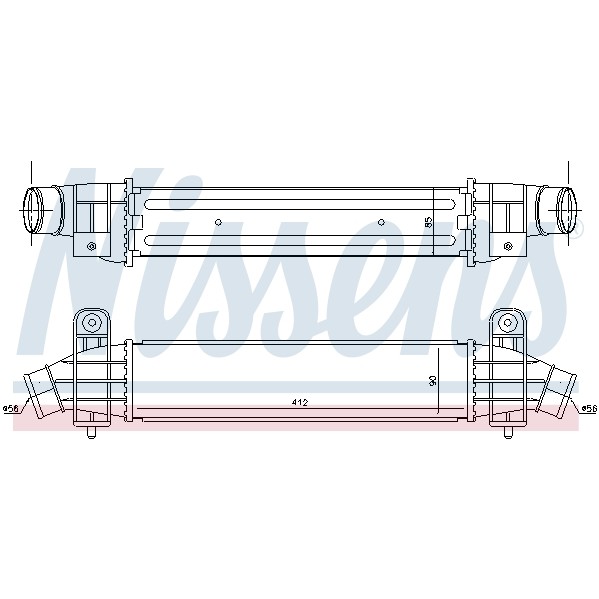 Слика на интеркулер NISSENS 96702 за Ford Mondeo 3 Clipper (BWY) 2.0 16V DI / TDDi / TDCi - 90 коњи дизел