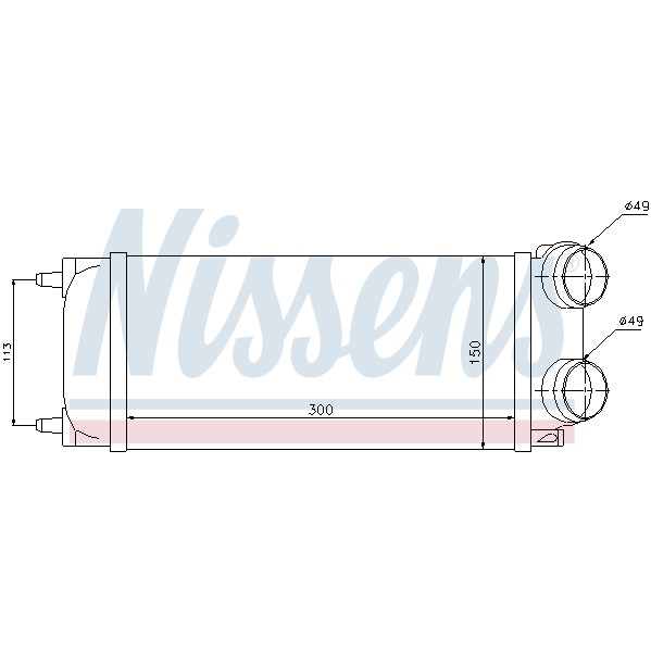 Слика на интеркулер NISSENS 96718 за Citroen C4 Grand Picasso UA 1.6 HDi 110 - 112 коњи дизел