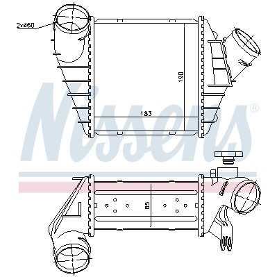 Слика на интеркулер NISSENS 96759 за VW Beetle (9C1,1C1) 1.9 TDI - 101 коњи дизел