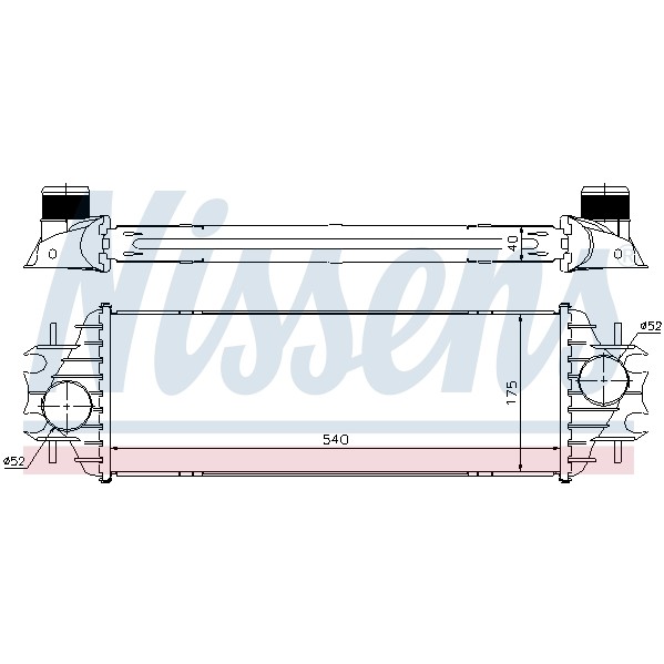 Слика на интеркулер NISSENS 96762 за Opel Vivaro Combi (J7) 1.9 DTI - 101 коњи дизел