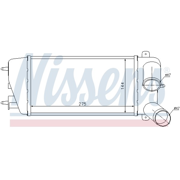 Слика на интеркулер NISSENS 96774 за Citroen C3 Pluriel HB 1.4 HDi - 68 коњи дизел