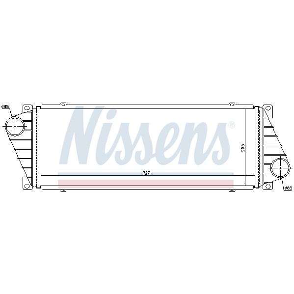 Слика на интеркулер NISSENS 96842 за Mitsubishi Shogun (V3,V2,V4 W) V6 24V (V25W, V45W) - 208 коњи бензин