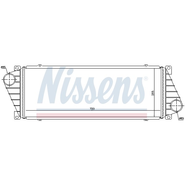 Слика на интеркулер NISSENS 96842 за Rover 200 Hatchback (XW) 214 - 75 коњи бензин