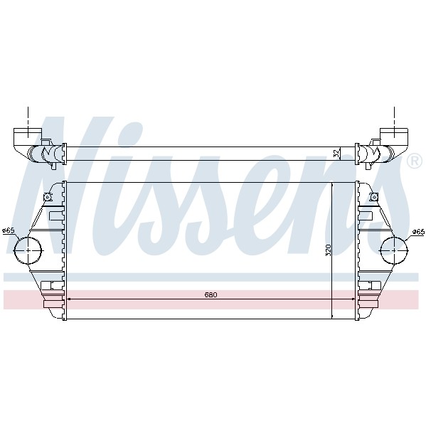 Слика на интеркулер NISSENS 96849 за Ford Transit BUS (E) 1991 2.0 i (EBL, EDL, EGL, ESS, EUS) - 98 коњи бензин