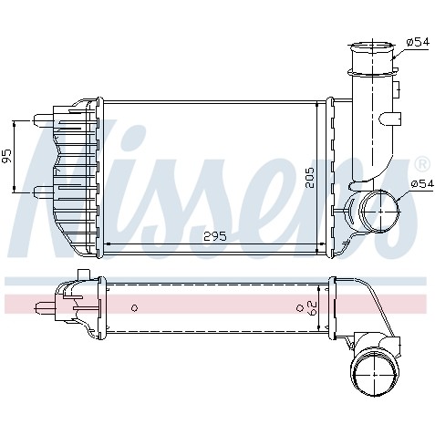 Слика на интеркулер NISSENS 96889 за Fiat Ducato BOX 230L 2.8 TD 4x4 - 122 коњи дизел