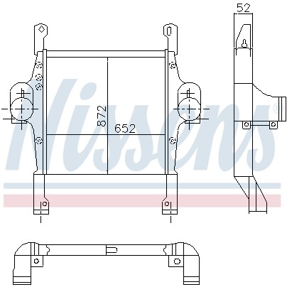 Слика на интеркулер NISSENS 97022 за камион Iveco Stralis AS 440S56, AT 440S56 - 560 коњи дизел